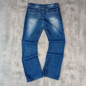 Y2K 2000's 00's Tokyo Low Rise Bootcut Flair Midwash Indigo Denim Jean's Pant's